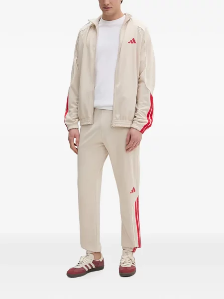 Pantaloni Adidas cu dungi alergare negru