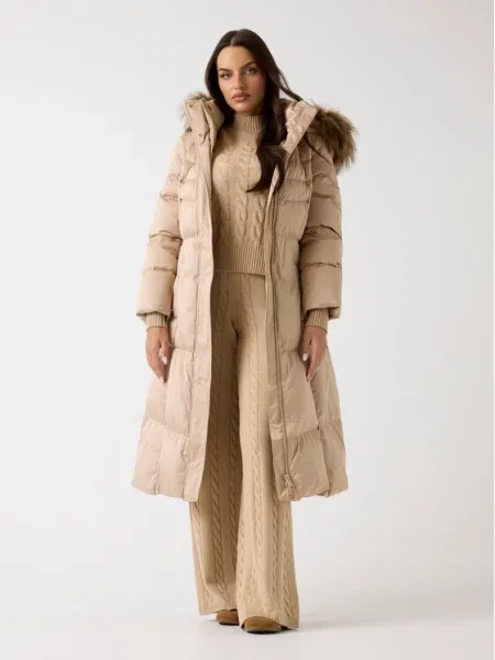 Guess Зимове пальто бежевий