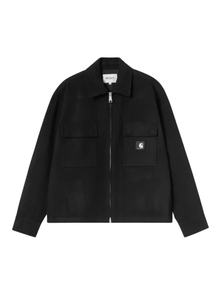Kurtka koszulowa Carhartt Wip wełniana czarna