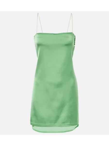 Rochie Jacquemus din satin verde