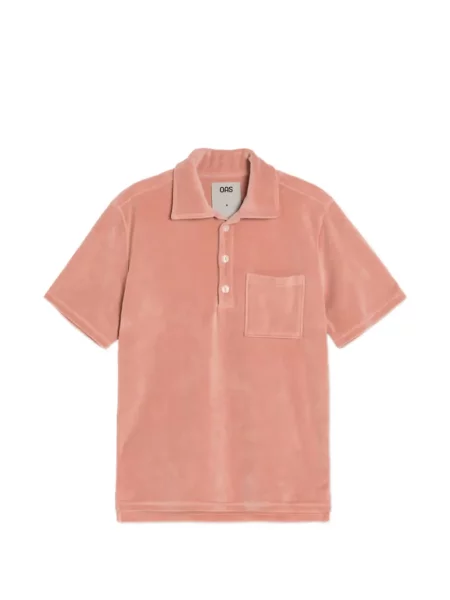 Tricou polo Oas Company din material terry roz
