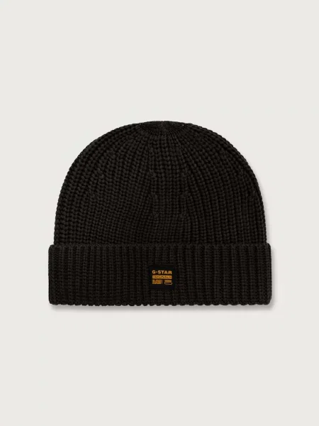 G-Star czapka beanie z wiskozą Originals Fisherman zielona