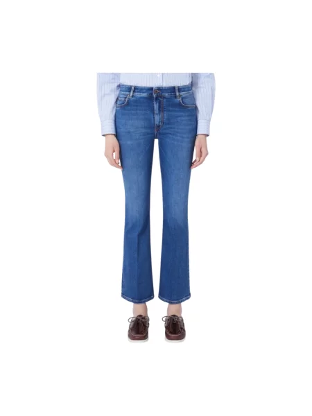 Jeansy Weekend Max Mara niebieskie