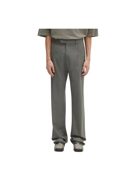 Martine Rose spodnie wełniane Wader Tailored zielony proste szare