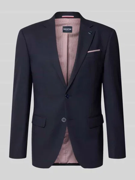 Marynarka na 2 o kroju slim fit z z patką Hechter Paris