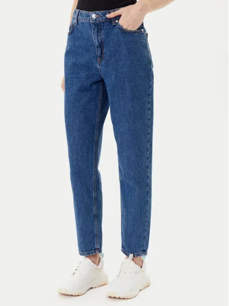 HUGO Дънки Garlene Mom Fit син