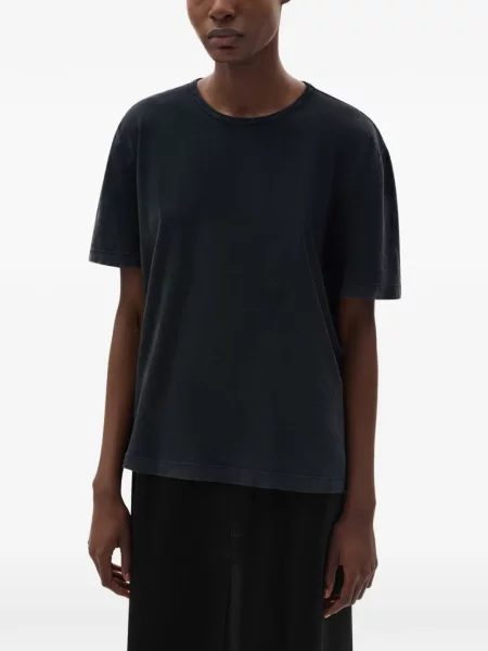 Tricou Ann Demeulemeester din jerseu negru