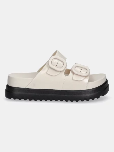 Шлепанцы Melissa на платформе бежевые