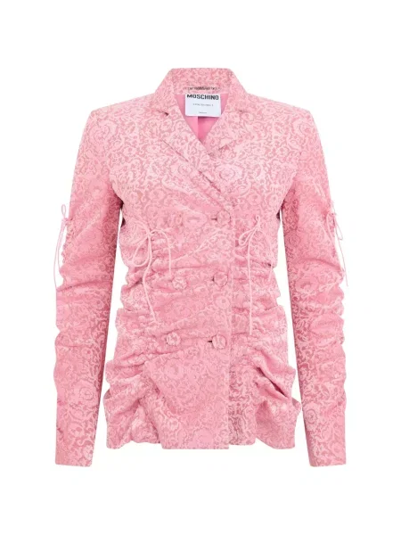 Sacou Moschino cu volane roz