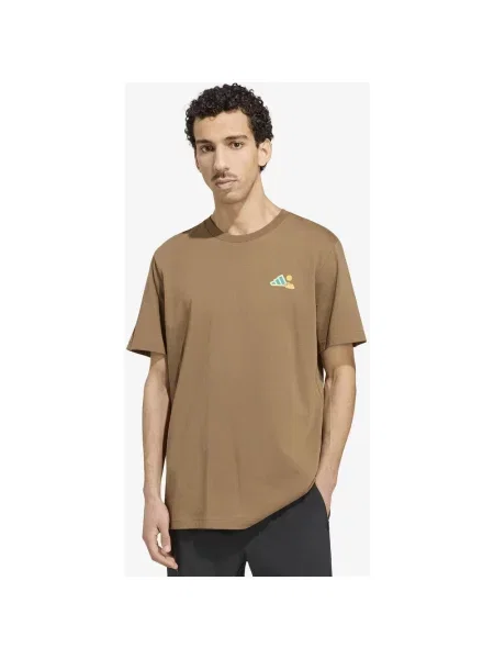 Koszulka z krótkim rękawem adidas Terrex Camper Graphic jasnobrązowy S brązowa