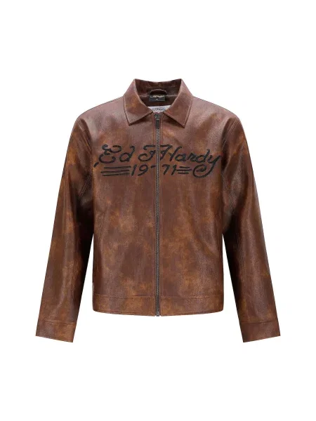 Ed Hardy Sacou tradițional Oktoberfest maro negru