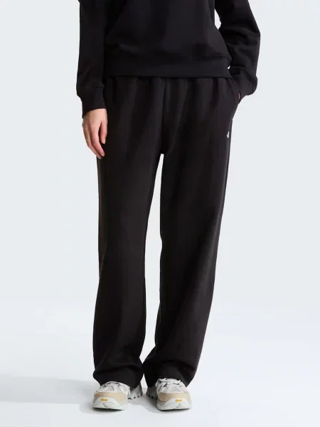 Повсякденні штани The North Face W TNF ESSENTIAL TERRY SIMPLE D бавовна/поліестер чорний