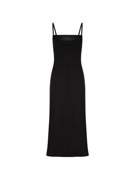 Sukienka midi Max Mara drapowana czarna