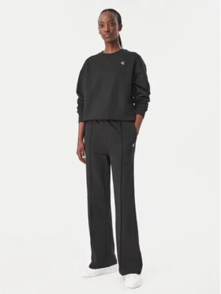 Calvin Klein Jeans Sportinės kelnės Monogram Flare Fit juoda