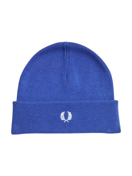 Czapka Fred Perry wełniana z logo niebieska