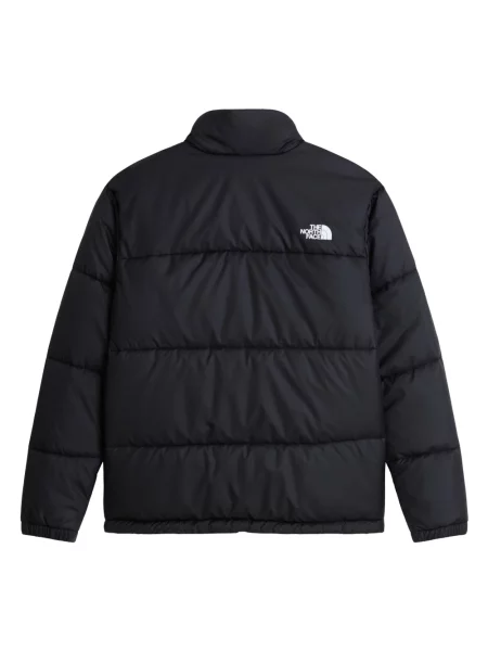 Lniana kurtka puchowa The North Face czarna