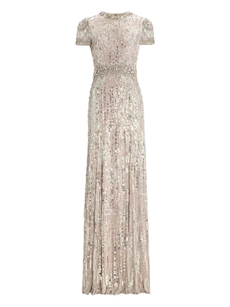 Rochie Jenny Packham cu paiete de costum gri