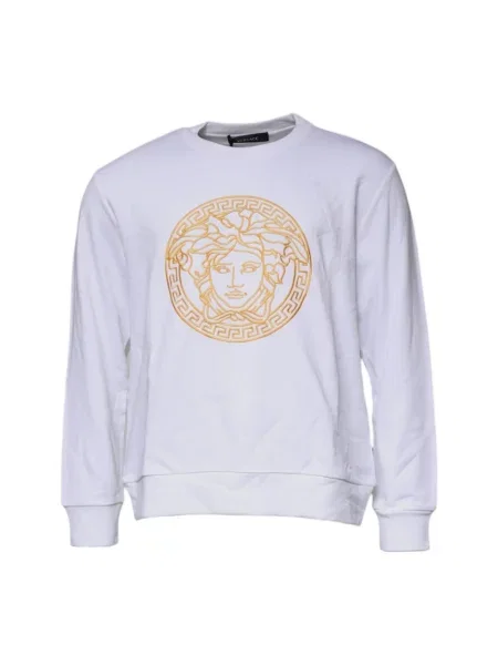 Haftowana bluza Versace biała