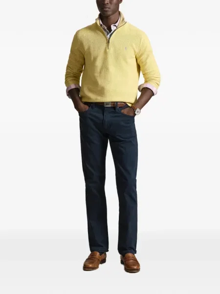 Czapka z daszkiem Polo Ralph Lauren w kratkę z twillu biznesowa niebieska