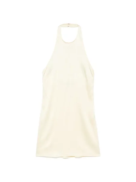Rochie mini Enza Costa fără mâneci galben