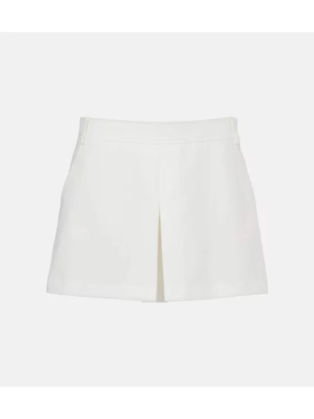 Pantaloni scurți Tom Ford de mătase alb