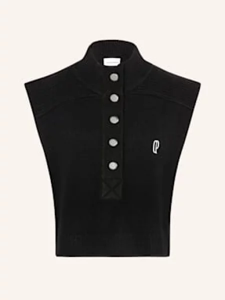 Claudie Pierlot Bezrękawnik Mimu schwarz czarna