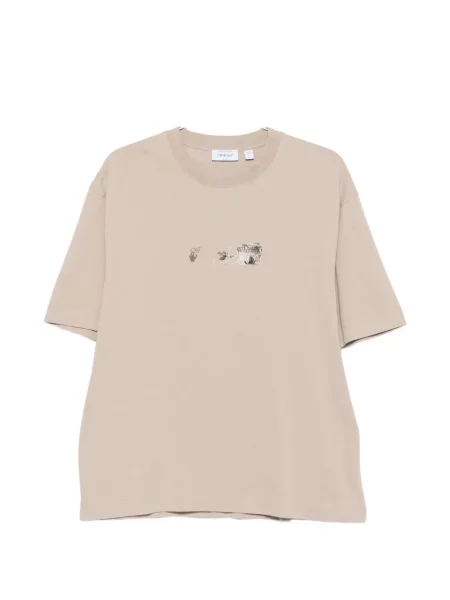 Tricou Off-white cu imagine alb