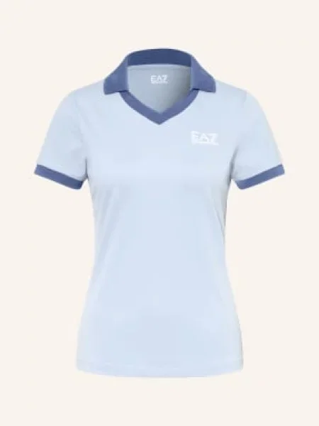 Emporio Armani Funkcjonalna Koszulka Polo Tennis Pro blau niebieskie