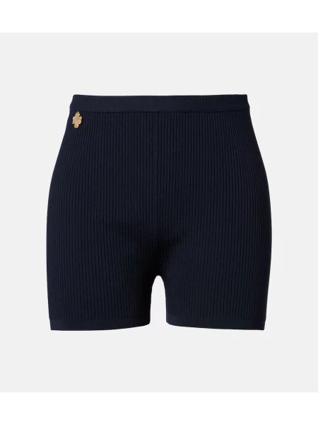 Pantaloni scurți Saint Laurent tricotate albastru