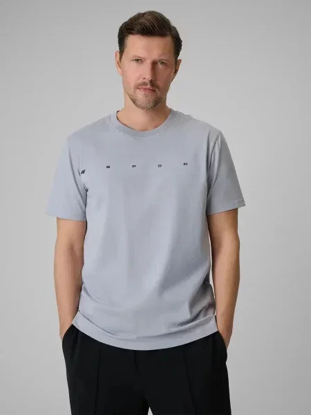 T-SHIRT 4F KOSZULKA SPORTOWA NA CO DZIEŃ szara