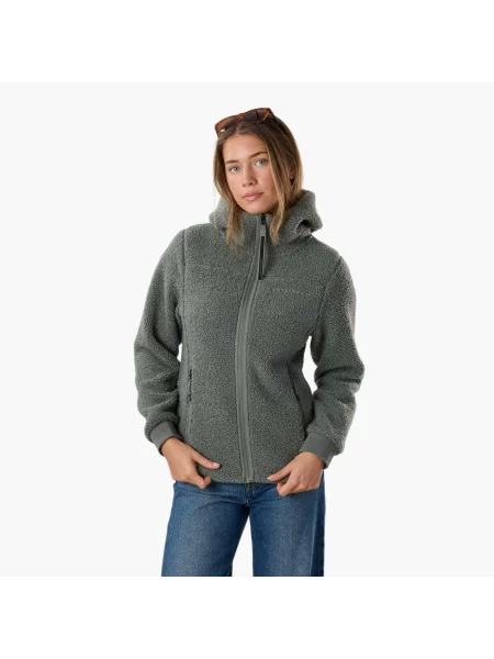 Bluza Polarowa Wędrówki Kobieta Lofoten Szybkoschnący niebieska