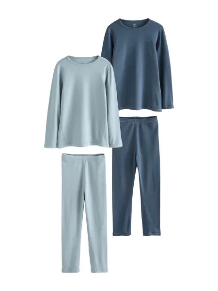 Next Pijamale safir / porumbel albastru