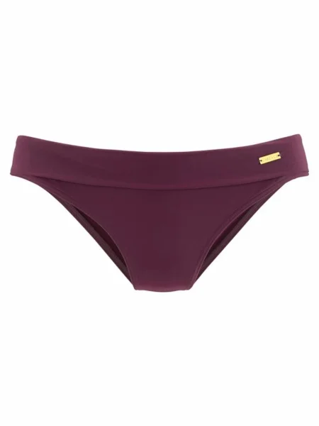 LASCANA Slip costum de baie Kati bordeaux roșu