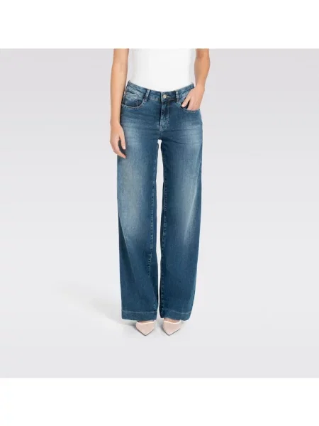 Spodnie palazzo Mac niebieskie