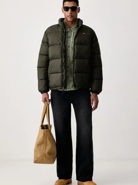 Levi's cămașă pentru bărbați din denim WALLER RELAX verde