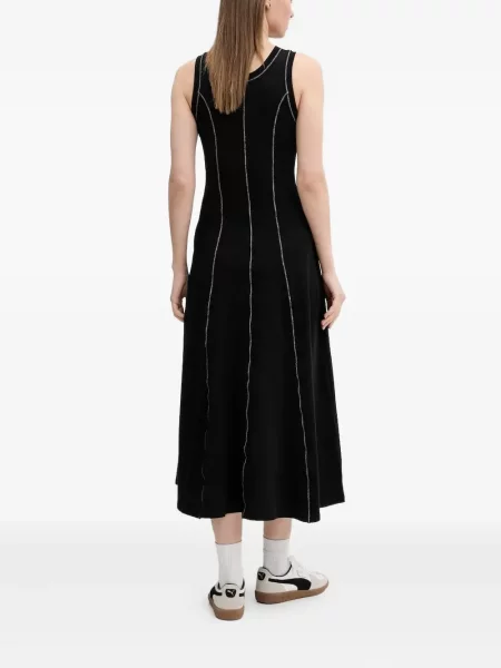 Rochie midi Desigual până la genunchi de costum negru