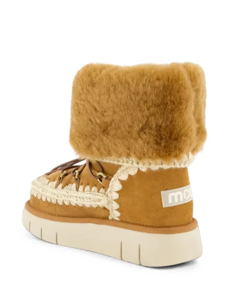 Botine Mou cu blană maro