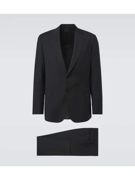 Costum Brioni de lână de costum negru