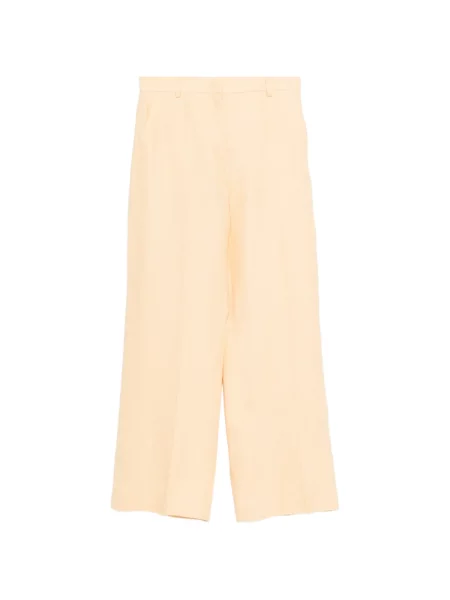 Voiaj pantaloni Weekend Max Mara plisate galben