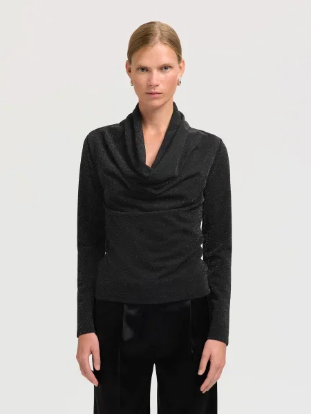 SELECTED Tricou SLFSANDRA' negru