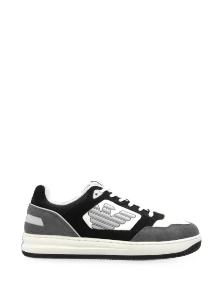 Sneakerși Ea7 Emporio Armani cu autograf negru