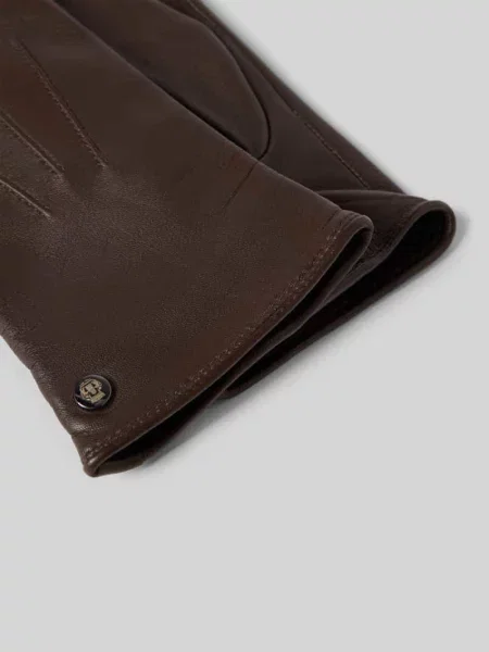 Rękawiczki skórzane z detalem z logo model ‘TALLIN TOUCH’ Roeckl