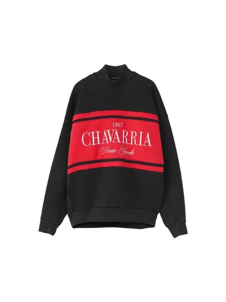 Bluza nierozpinana Willy Chavarria w paski czarna
