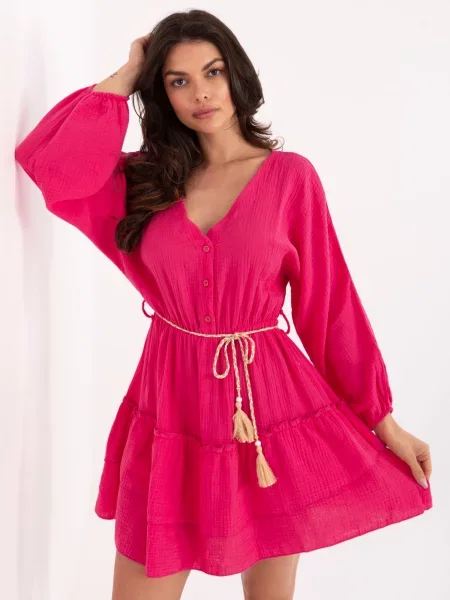 Rochie Italy Moda de costum fucsie