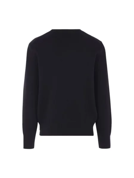 Sweter Ami Paris wełniany czarny