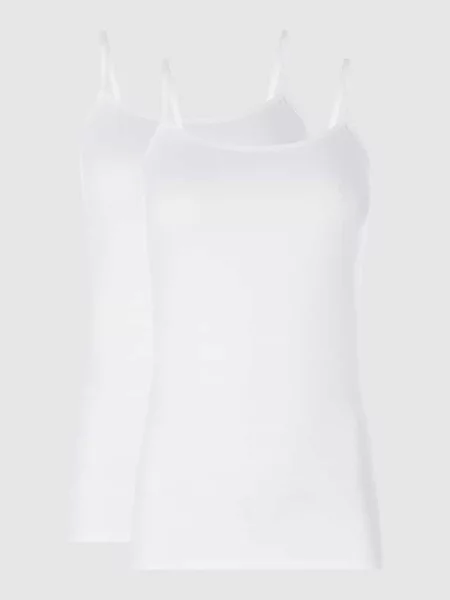 Podkoszulka z dodatkiem streczu w zestawie 2 szt. Schiesser biała