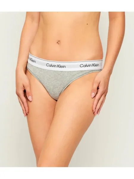 Chiloți tanga Calvin Klein Underwear gri