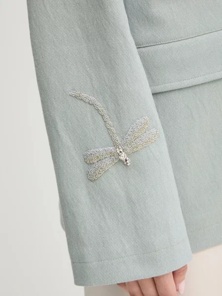 Піджак Forte Forte двобортний зелений