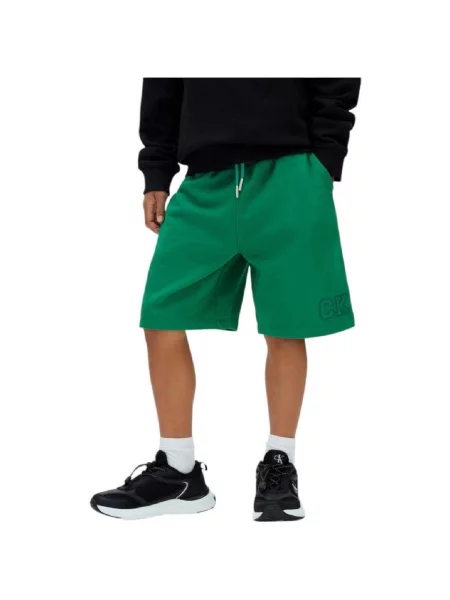 Pantaloni copii Calvin Klein Jeans verde