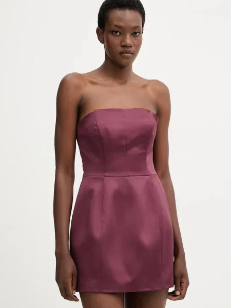 Aniye By rochie mini evazați bordo